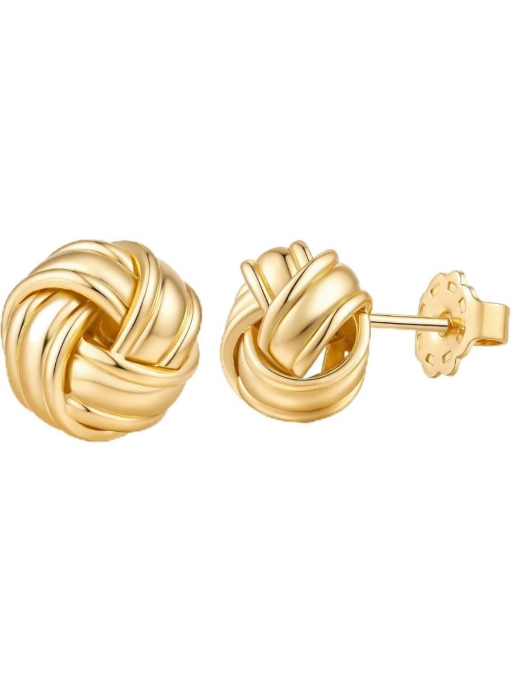 14K Gold Knot Stud Earrings for Women | Elegant Gold Jewelry for Everyday Wear
